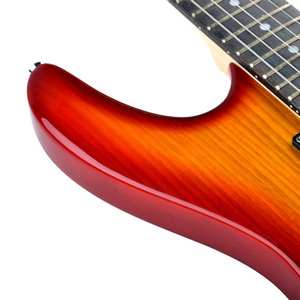 Hecho de madera de sauce H-H camioneta estilo de borde de puente <span class=keywords><strong>guitarra</strong></span> eléctrica OEM - Product Image 6