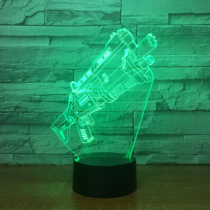 Fusil modèle 3D lampe RGB variable LED lampe d'ambiance 7 couleurs changement 3D veilleuse pour jeu ami cadeau - Product Image 5
