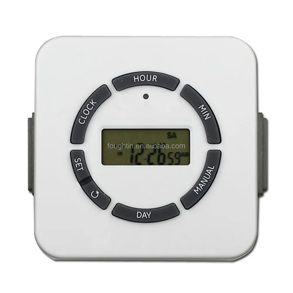 2 outlet indoor electronic timer American type digital timer socket