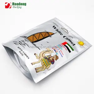 Reusable Printed Heat Seal Snack Packaging Aluminum Foil Ziplock Food Packaging Bag