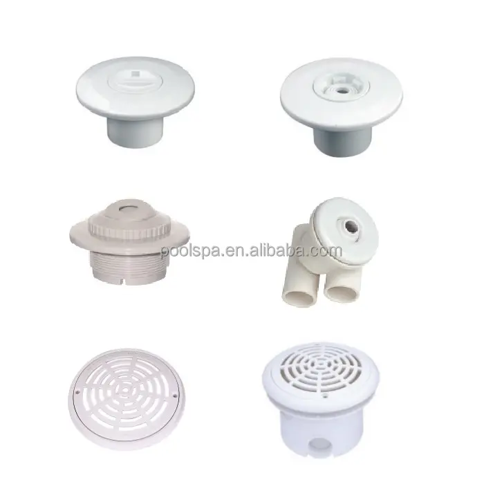White goods Skimmers, Return inlets, Main drains, vacuum fittings accessories for swimming pool