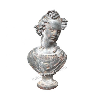 Estatua de Busto de Dama Griega Antigua Tradicional ENYA, Escultura de Hierro Fundido para Decoración de Jardín <span class=keywords><strong>y</strong></span> Hogar, Escultura de Amor, Altura 73 cm, Natural - Product Image 3