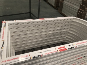 PVC hồ sơ cửa sổ màn trập nhựa Rèm uPVC louver uPVC cố định màn trập rèm - Product Image 3