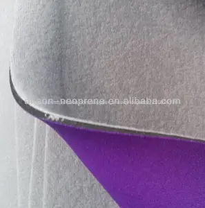 Neopreno de nylon tela, un lado de neopreno laminado de tela de nylon y el otro lado en la tela de mercerizado