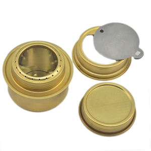 Meilleure vente de produits En Alliage de Cuivre Portable Mini Ultra-léger Brûleur D'esprit <span class=keywords><strong>Réchaud</strong></span> À Alcool Camping En Plein Air Cuisinière - Product Image 5