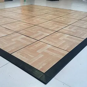 Easy Lay PVC Wooden Portable Dance Floor Events floor, pvc vinyl dance floor , white black dance floor can printed logo