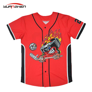 Al por mayor por encargo cualquier <span class=keywords><strong>edad</strong></span> y color slim fit button up béisbol sublimación camiseta - Product Image 4