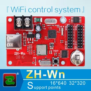 Software zh-wn p10 para cartão led, controlador sem fio wifi