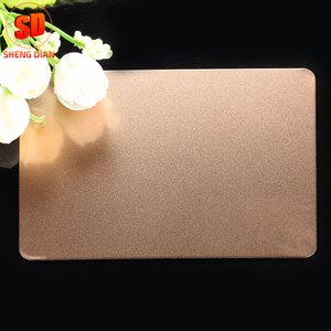 Chine Fabricant Décoratif Rose Or 316 Microbillé Inoxydable En Acier Plaque Feuille - Product Image 3