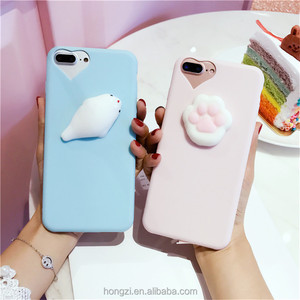 Đáng Yêu 3D Silicon Phim Hoạt Hình Dễ Thương Mèo Kẹo Mềm TPU Squishy Điện Thoại Trường Hợp Đối Với <span class=keywords><strong>iPhone</strong></span> 6 Trường Hợp 6S 7 Cộng Với 5 5S 8 Đối Với Trường Hợp <span class=keywords><strong>iPhone</strong></span> - Product Image 5