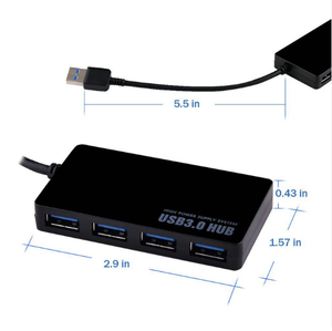 <span class=keywords><strong>4</strong></span> <span class=keywords><strong>Port</strong></span> <span class=keywords><strong>USB</strong></span> 3.0 <span class=keywords><strong>HUB</strong></span> cho PC cho Mac Máy Tính Xách Tay Máy Tính Xách Tay Máy Tính Để Bàn - Product Image 4