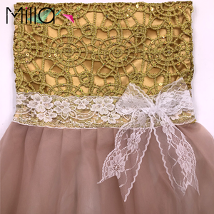 Sedia Poggiatesta Copre Oro Sequin Della Maglia Del Merletto del Tutu di <span class=keywords><strong>Tulle</strong></span> Battiscopa Copertura Della Sedia - Product Image 4