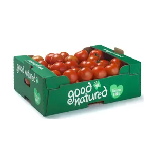 Özel sebze meyve domates ambalaj oluklu karton kutu