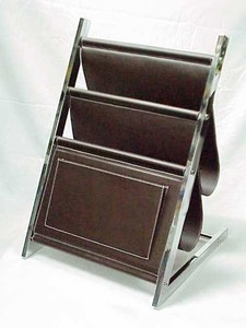 Revistero de cuero PU con forma de L - Product Image 2