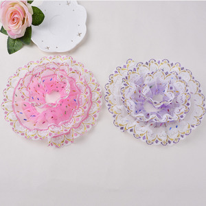 Vente en gros dentelle plissée à volants <span class=keywords><strong>3D</strong></span> pli maille tulle dentelle <span class=keywords><strong>tissu</strong></span> bricolage volants dentelle pour accessoires de vêtement - Product Image 6