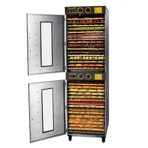 220 V 32 Tepsiler Deniz Gıda Kurutucu Sarsıntılı Dehydrator Sığır Kurutma Makinesi Sebze Et Aperatifler Kurutma Kurutma Fırını