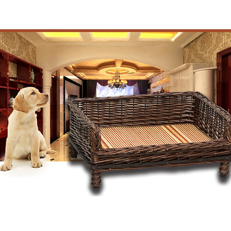 JSJ-PB0001 ротанга кровать собаки для всех сезонов