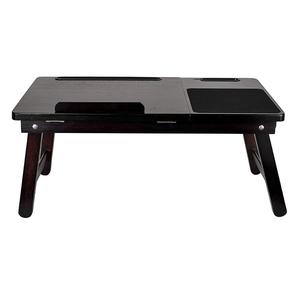 Bamboo Laptop Stand Table Folding Desk Adjustable Height Lap Desk Laptop Bed Tray with Drawer - Product Image 5