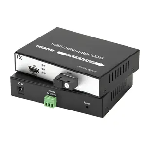 Convertidor de vídeo y Audio RS232, convertidor de fibra óptica
