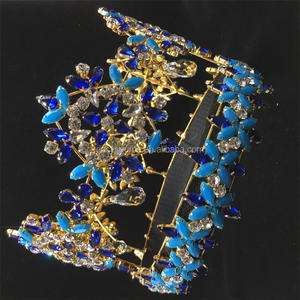 Corona Barocca Alta da Regina in Argento, Tiara da Sposa, Corona per Concorsi di Bellezza Miss Universo - Product Image 6