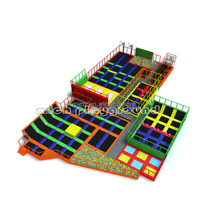 Mejores Ventas <span class=keywords><strong>Puenting</strong></span> Interior Grandes Trampolines Con Foso De Espuma - Product Image 1