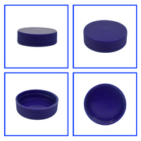 Capuchons de bouteille en plastique à vis, boucles côtelées, 38mm, 38/400 pièces, avec revêtement en mousse