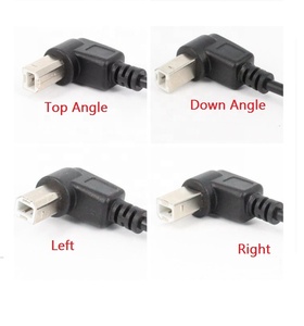 Ce RoHs FCC chứng nhận nhà sản xuất <span class=keywords><strong>b</strong></span>án buôn <span class=keywords><strong>USB</strong></span> 2.0 Loại <span class=keywords><strong>B</strong></span> Phải Angled dây cáp điện sạc cáp - Product Image 4