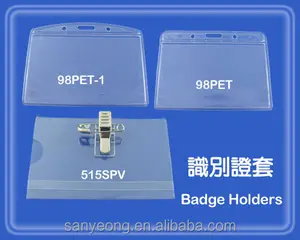 Factory金属Badge Clips IDカードホルダープラスチッククリップ