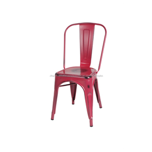 Métal industrielle chaise avec siège en bois utilisé pour restaurant - Product Image 5