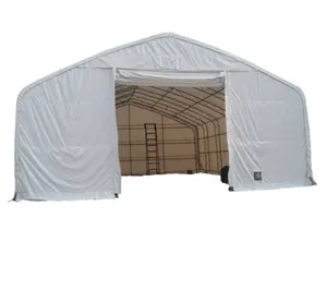 中国工厂供应重型户外储存 PVC 织物大帐篷钢结构