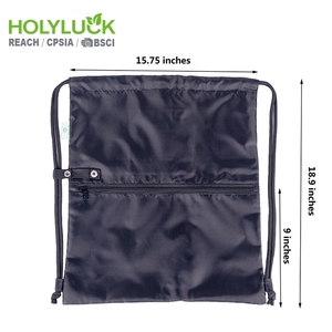 Étanche <span class=keywords><strong>Custom</strong></span> Made Noir Chaîne Petit 1 Cordon Sac À Dos Sac De Plage - Product Image 1