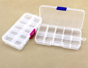 10 Grids Plastic Plectrum Case Storage Box Adjustable Grid Size Keep Your Guitar Picks and Other Small Things Rated