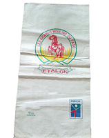 Sac de riz en plastique transparent 100% vierge, emballage de sac de 20kg 25kg, sac tissé en pp
