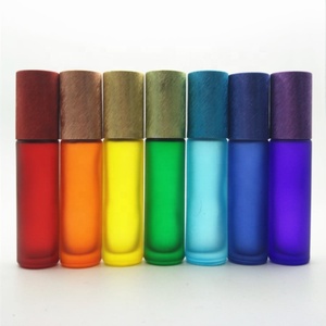 10 ml di colore del <span class=keywords><strong>rainbow</strong></span> glassato Rullo di Vetro Bottiglie con spazzolato cap - Product Image 2