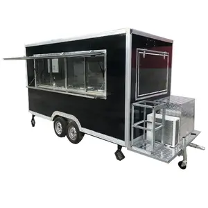 4000Mm China Food Service Winkelwagen/Fast Food Trailer/Mobiele Voedsel Truck