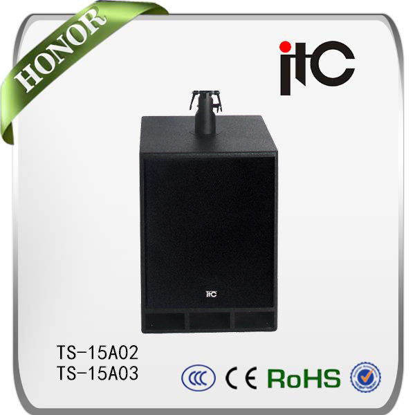 Venta al por mayor Profesional Line Array Activo Altavoz altavoz de graves de 15 pulgadas