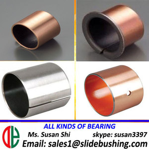Faites glisser la bague de glissement acier de 흑연 de palier de PTFE de 청동 en laiton de cuivre 오일리스 douille - Product Image 3