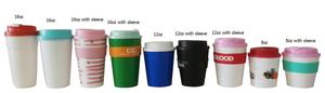 Logo personalizzato di stampa riutilizzabile di plastica pp tazza di <span class=keywords><strong>caffè</strong></span> con coperchio - Product Image 6