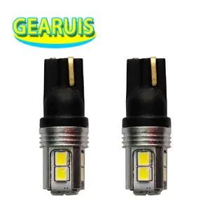T10 non polarity 60MA W5W 10 SMD 2835 LED W5W Wedge Light bulbs Clearance Lights Interior Map Dome Lights12V White