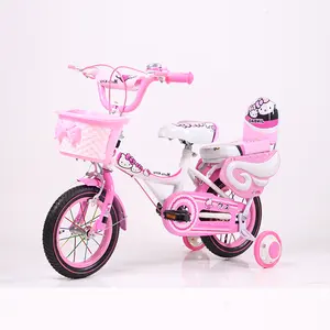 New design 12/14/16 inch pink color kids bike/high carbon steel children bicycle