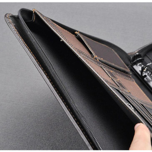 Bán Buôn Tùy Chỉnh <span class=keywords><strong>A4</strong></span> Kinh Doanh PU Da Danh Mục Đầu Tư Thư Mục Faux Da Tập Tin Thư Mục Bút Tài Liệu PadHolder Danh Mục Đầu Tư Với Vòng - Product Image 6