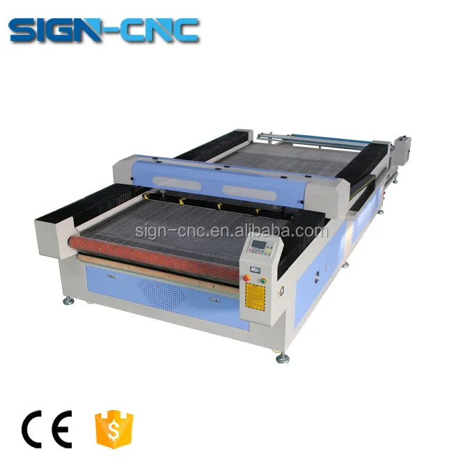 1600x3000mm Roller Type Fabric Textile Laser Cutting Machine For Home Textile Sofa Cloth Leather