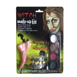 Sorcière <span class=keywords><strong>Halloween</strong></span> <span class=keywords><strong>Maquillage</strong></span> Kit Costume Dents & Faux Nez - Product Image 6