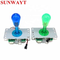 Joystick d'arcade éclairé par LED 5V, ensemble de remplacement, pièces de rechange pour borne d'arcade à monnayeur