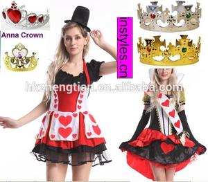 walson instyles de derechos de autor de las señoras de mario y luigi mad hatter 3xl tamaño vestido de lujo trajes de la reina - Product Image 1