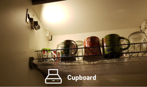 Luz <span class=keywords><strong>LED</strong></span> universal para debajo del gabinete con <span class=keywords><strong>sensor</strong></span>, lámpara <span class=keywords><strong>LED</strong></span> para bisagra interior de <span class=keywords><strong>armario</strong></span>, para mejora de armarios, roperos y cocinas - Product Image 6