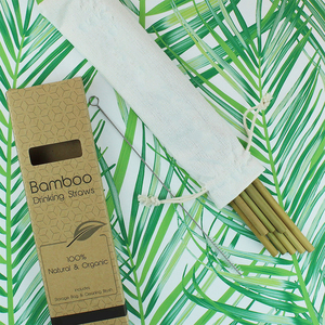 Natural <strong>Bamboo</strong> <strong>Straws</strong> Boba <strong>Straws</strong> Biodegradable Drinking <strong>Straw</strong> - Product Image 4