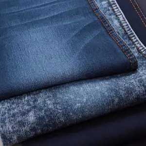 Stretch cotton lycra polyester denim fabric