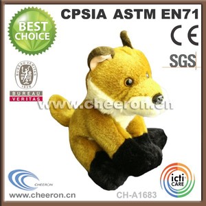 verde de zorro de <span class=keywords><strong>la</strong></span> promoción de <span class=keywords><strong>la</strong></span> muñeca de <span class=keywords><strong>la</strong></span> felpa juguetes de zorro plantea hasta las orejas - Product Image 2