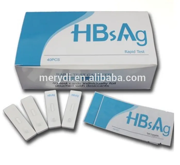 Kits de teste de hbsag/para hepatite b, ferramentas de diagnóstico rápido para superfície de um passo hbsag